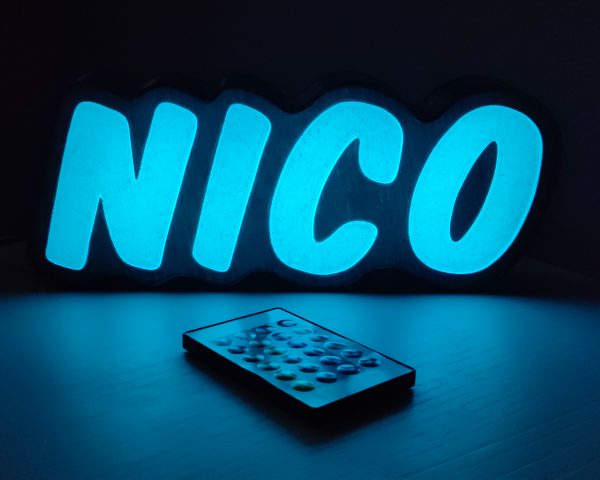 Lámpara LED personalizada